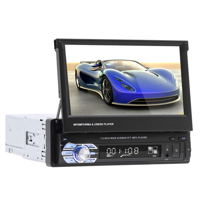 Player Auto 1din Valvirtalex Ecran retractabil Bluetooth hands-free