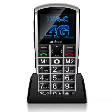 Telefon Mobil Artfone A400 pentru Seniori – Taste Mari, Dual SIM și Baterie Durabilă