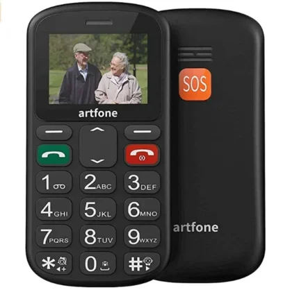 Telefon mobil Artfone CS181, Dual SIM, Buton SOS, Baterie 1000 mAh, Ecran 1.8", Limbă română – Telefon simplu și sigur pentru seniori