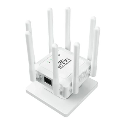 Amplificator WiFi 300Mbps cu 8 Antene – Semnal Puternic și Acoperire Extinsă