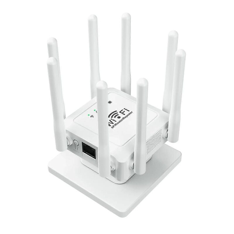 Amplificator WiFi 300Mbps cu 8 Antene – Semnal Puternic și Acoperire Extinsă