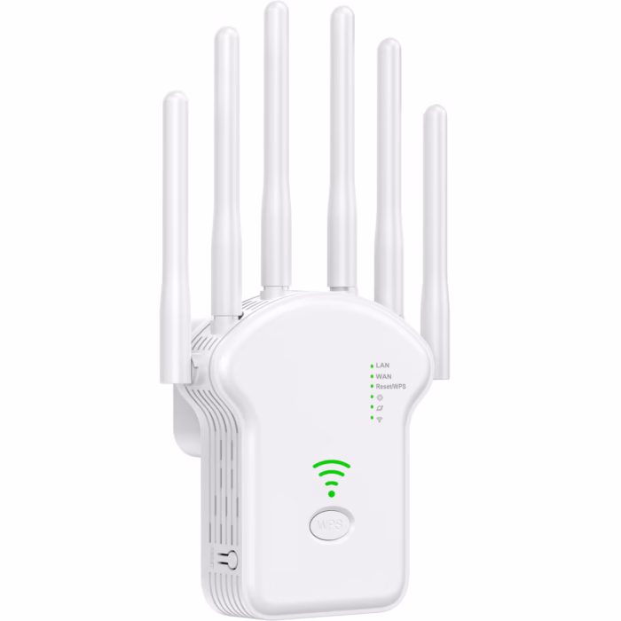Amplificator WiFi 300Mbps cu 6 Antene – Semnal Stabil și Acoperire Extinsă