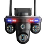 Cameră supraveghere ValVirtalex 4MP Triple Lens cu zoom 10X și vedere nocturnă color