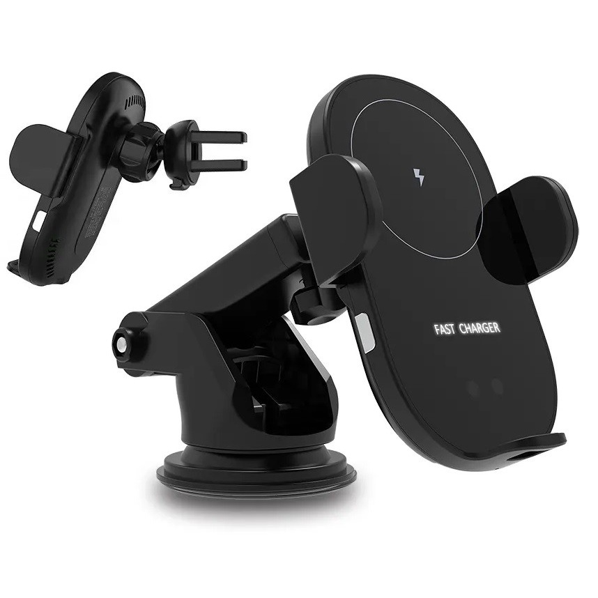 Suport Auto Telefon cu Încărcare Wireless 15W, Prindere Automată Motorizată și Montare pe Bord / Ventilație Suport Auto Telefon cu Încărcare Wireless 15W, Prindere Automată Motorizată și Montare pe Bord / Ventilație