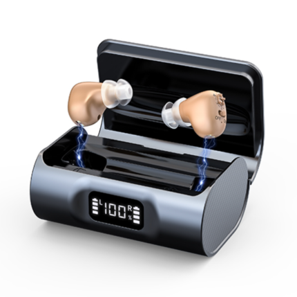 Amplificator auditiv mini reincarcabil G12N cu incarcare magnetica in cutie