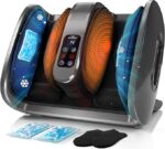 Aparat Masaj Picioare Electric cu Role, Compresie Aer și Încălzire – 6 Niveluri Intensitate, Control LCD și Vibrații
